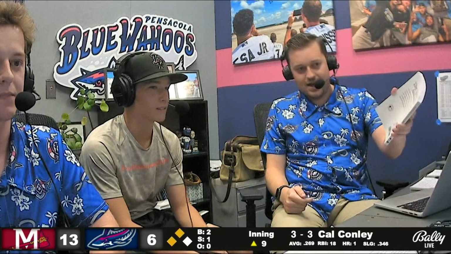 Pensacola broadcasters discuss the fan interference 06/06/2024 Blue