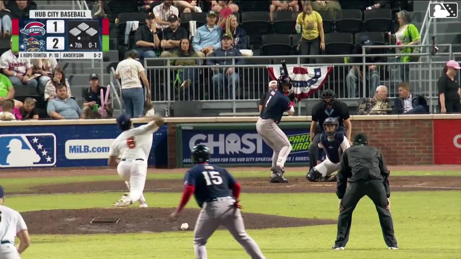 Antonio Anderson grounds out softly, second baseman Antonis Macias to ...