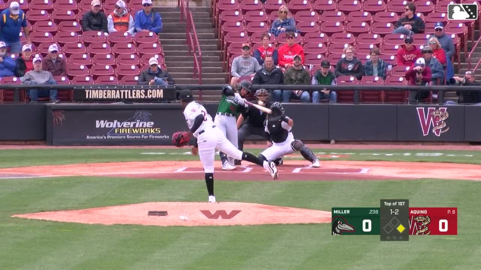 Noah Miller's tworun home run 05/01/2024 Loons