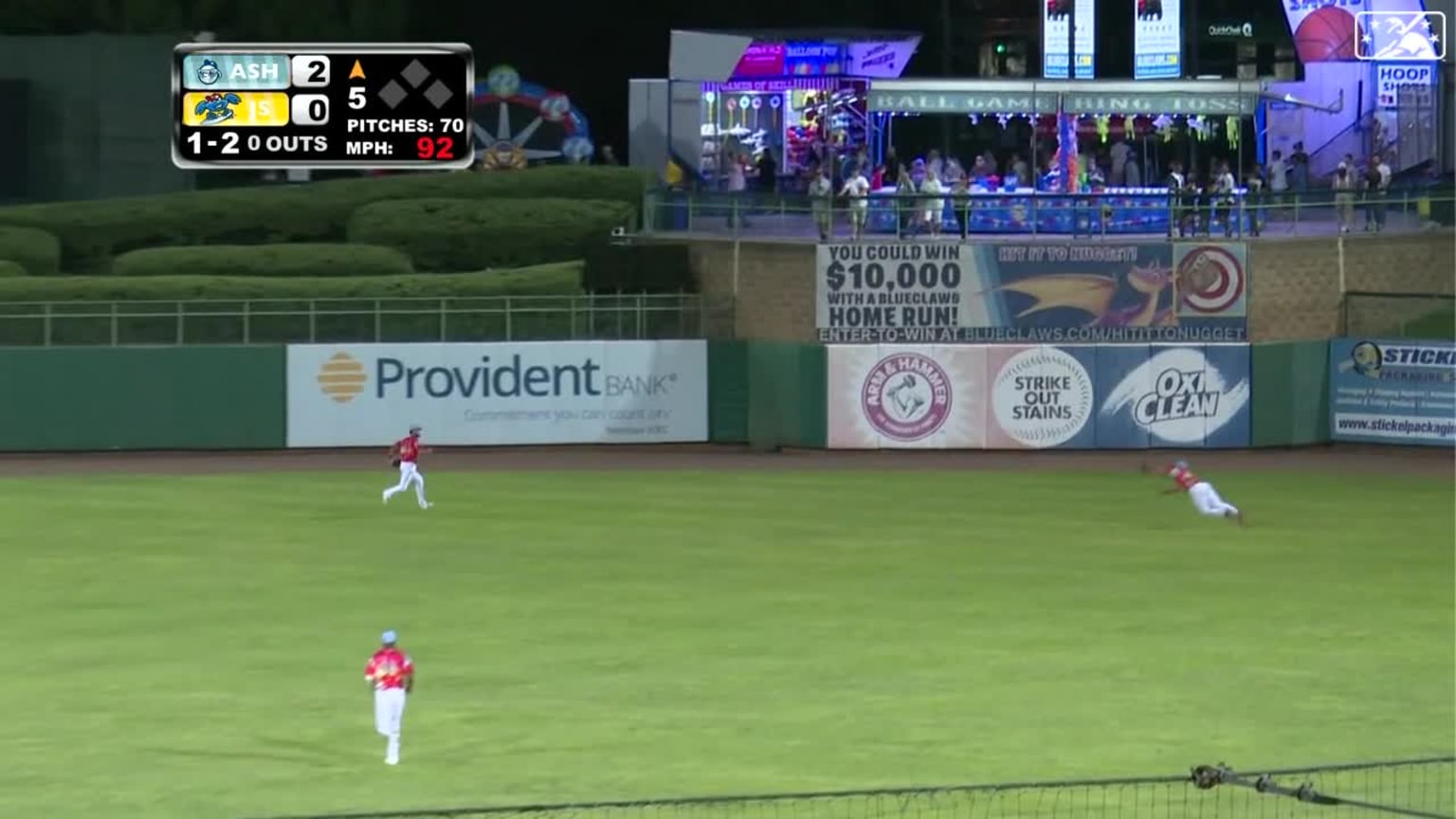 Gabriel Rincones diving catch | 08/20/2023 | BlueClaws