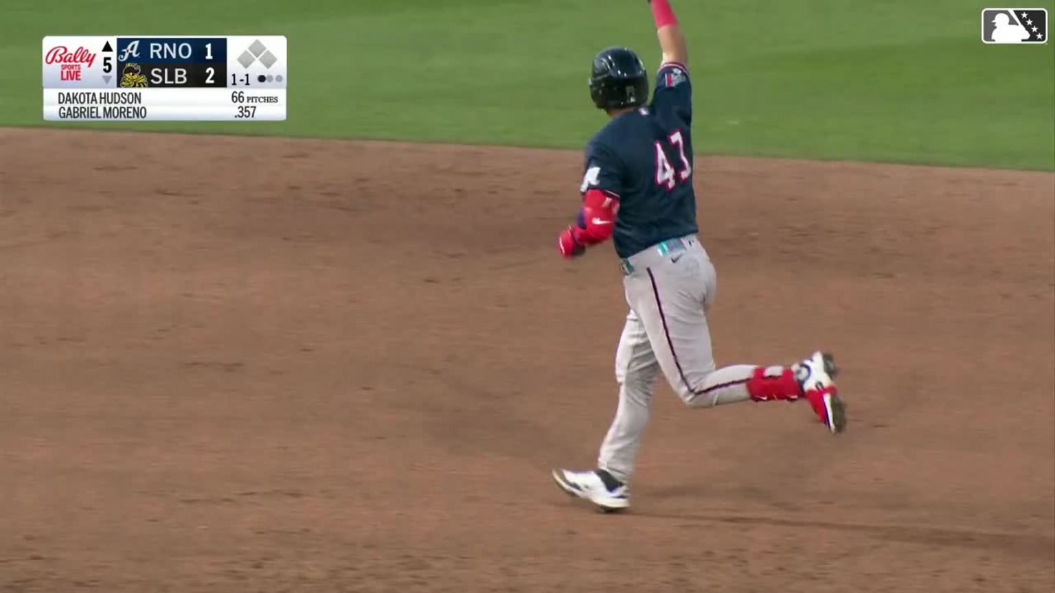 Gabriel Moreno belts solo home run | 08/20/2025 | Aces