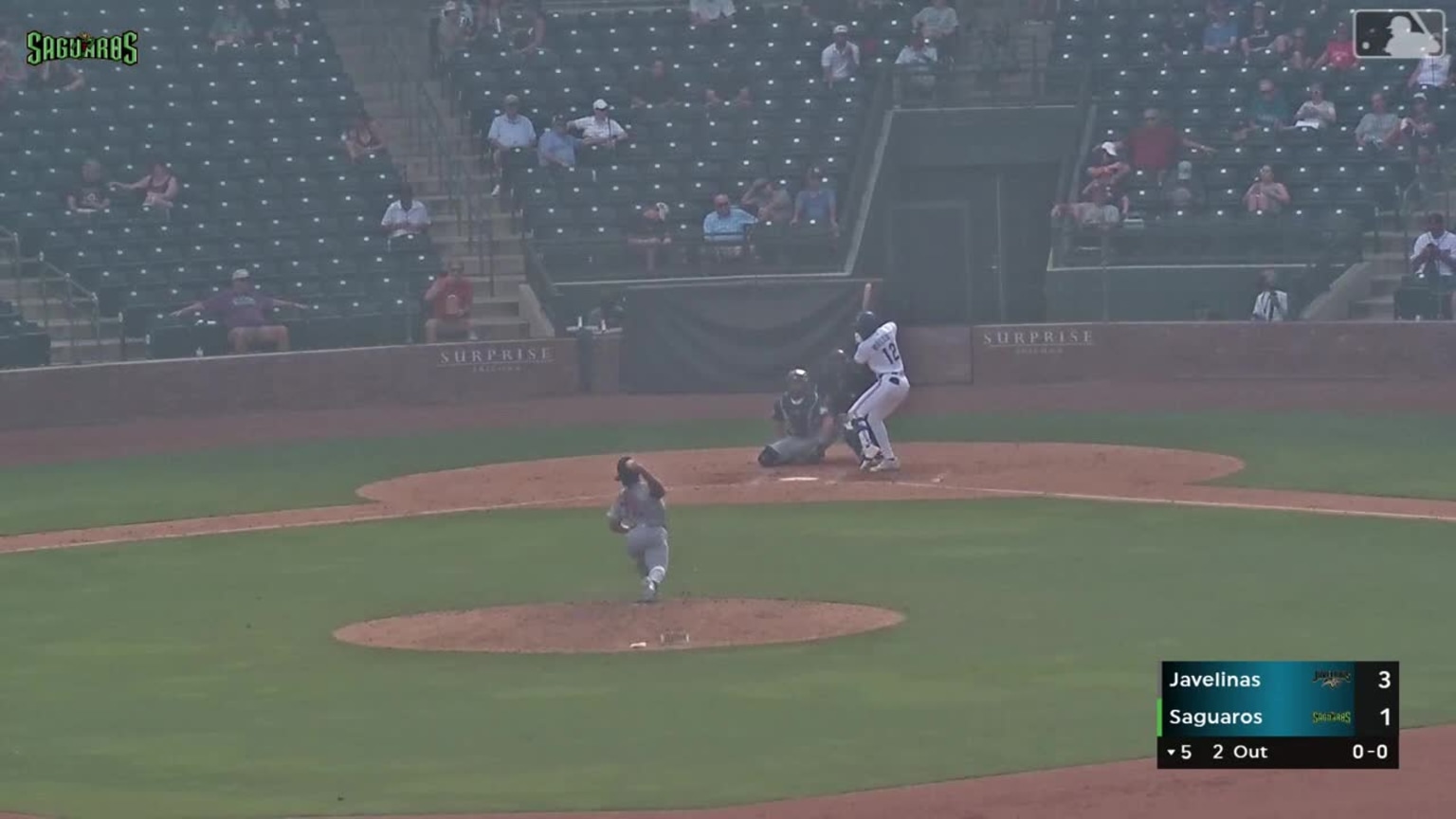 Sebastian Walcott singles on a ground ball to shortstop Carlos Sanchez ...