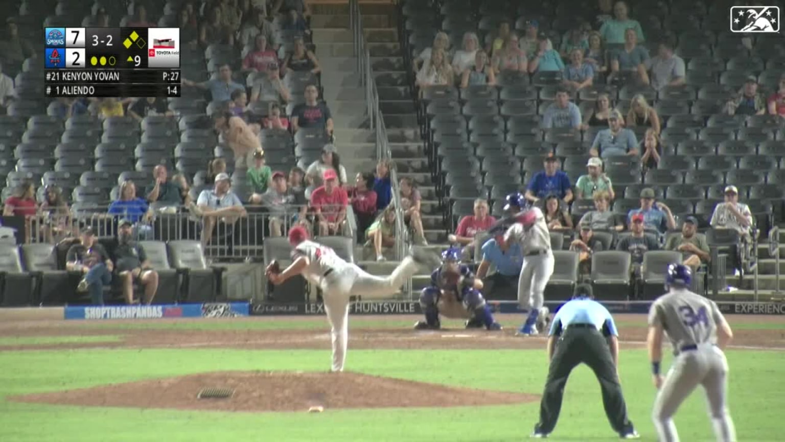 Pablo Aliendo's three-run homer | 07/27/2023 | Smokies