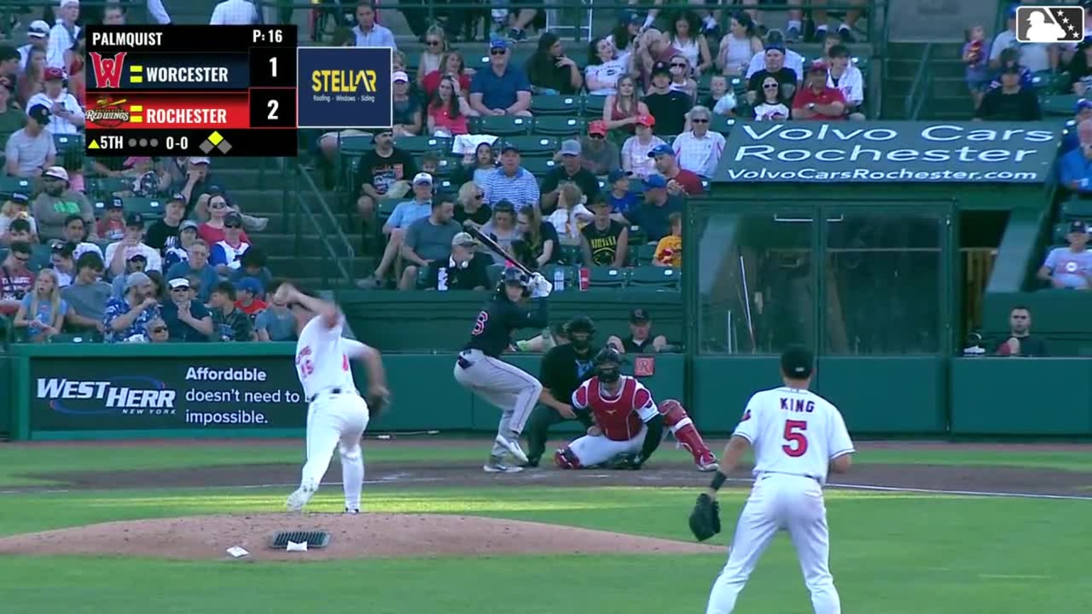 Carson Palmquist In play, run(s) to Max Ferguson | 06/14/2026 | Red Sox