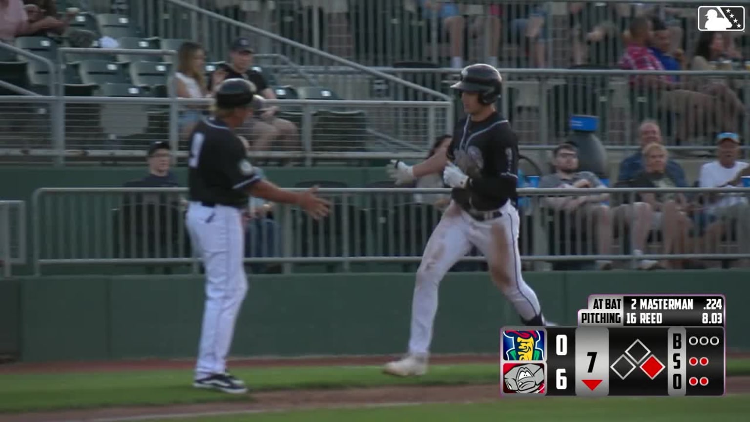 Cameron Masterman's two-run homer | 06/14/2024 | Lugnuts