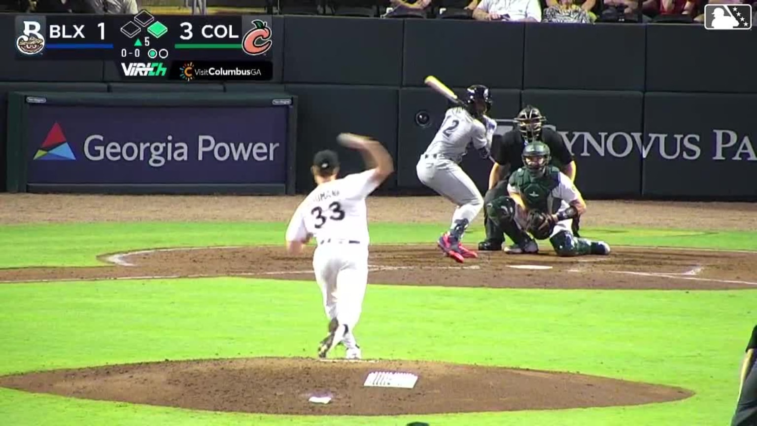 Jesús Made grounds into a double play, second baseman Ambioris Tavarez ...