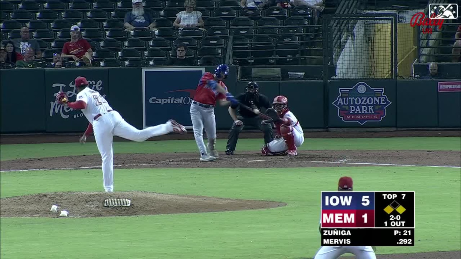 Matt Mervis' third home run, 04/12/2023