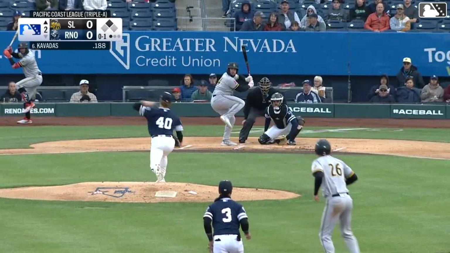Kohl Drake In play, run(s) to Niko Kavadas | 04/10/2026 | Bees