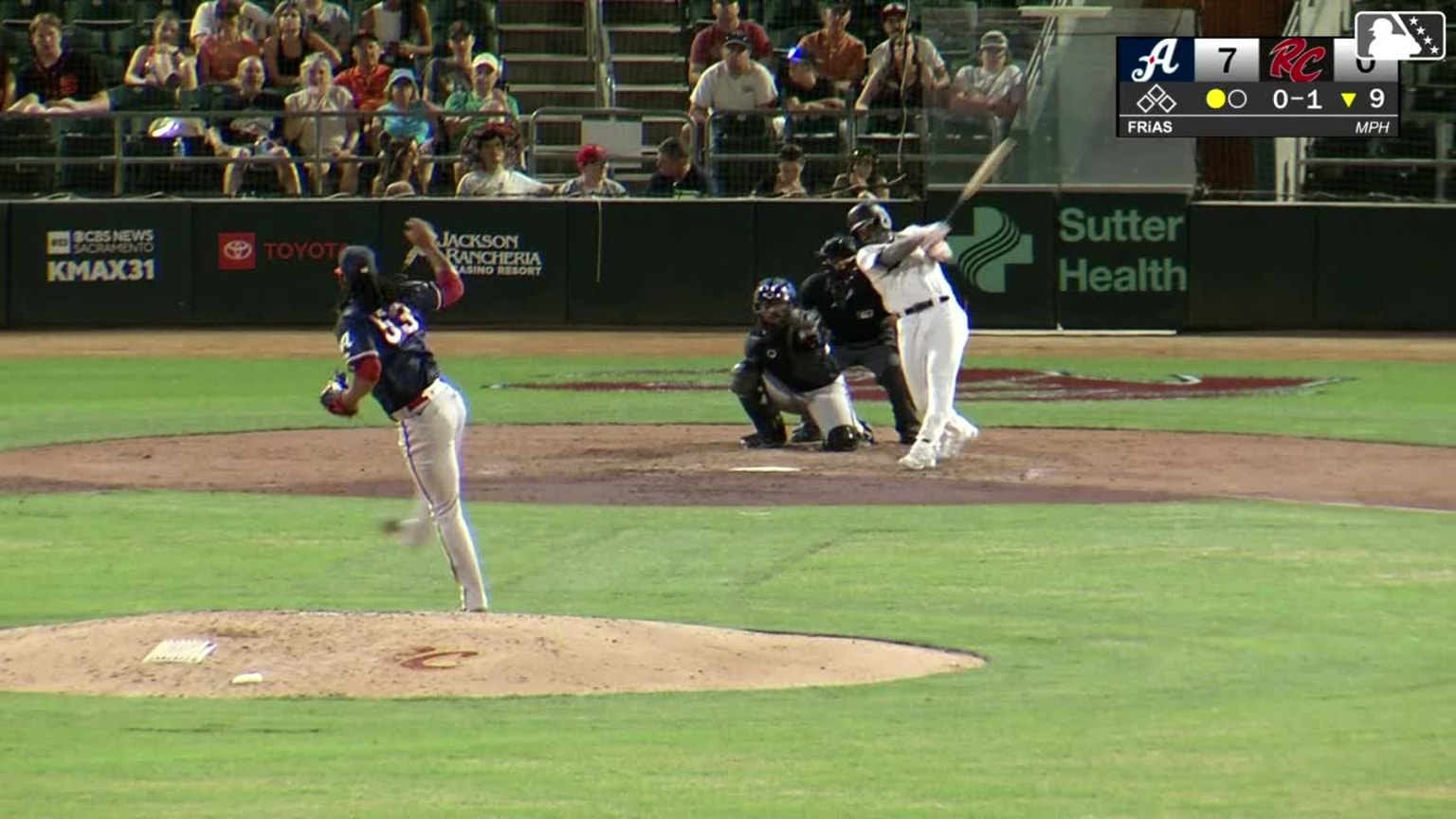 Ryan McKenna breaks up a nohitter 07/02/2025 Dominican Summer League