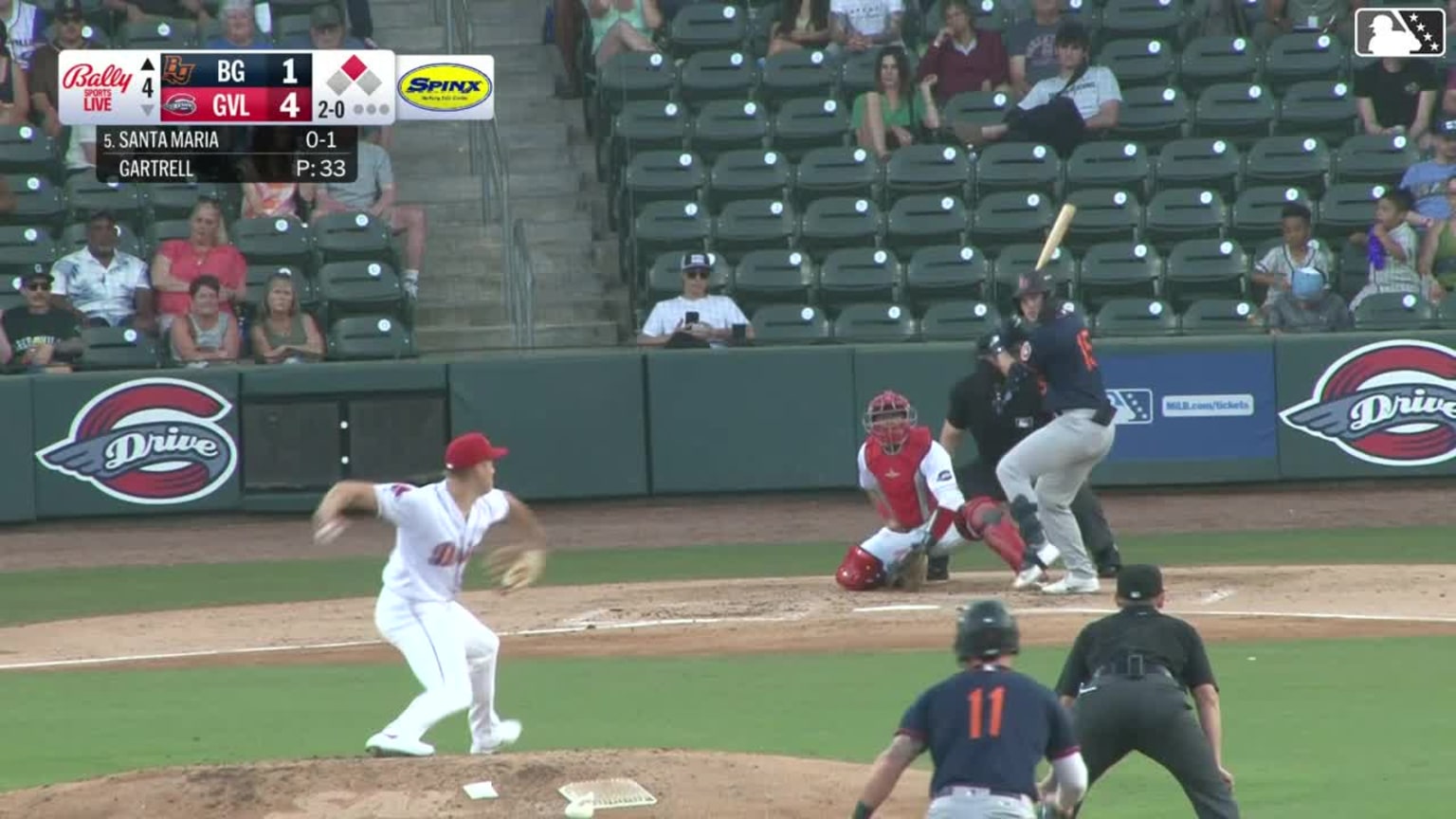 Tony Santa Maria homers (1) on a fly ball to center field. Connor ...