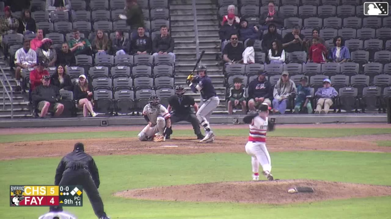 Daniel Pierce homers (2) on a line drive to left field. Alberth Palma ...