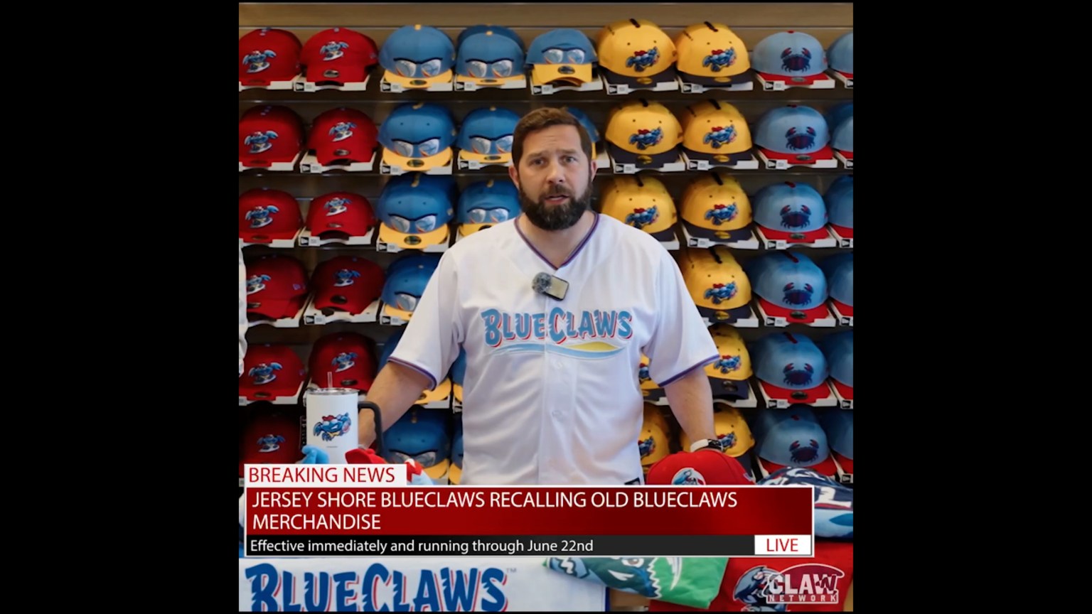 CLAW Network Breaking News - Team Merch Recall | 06/02/2025 | BlueClaws