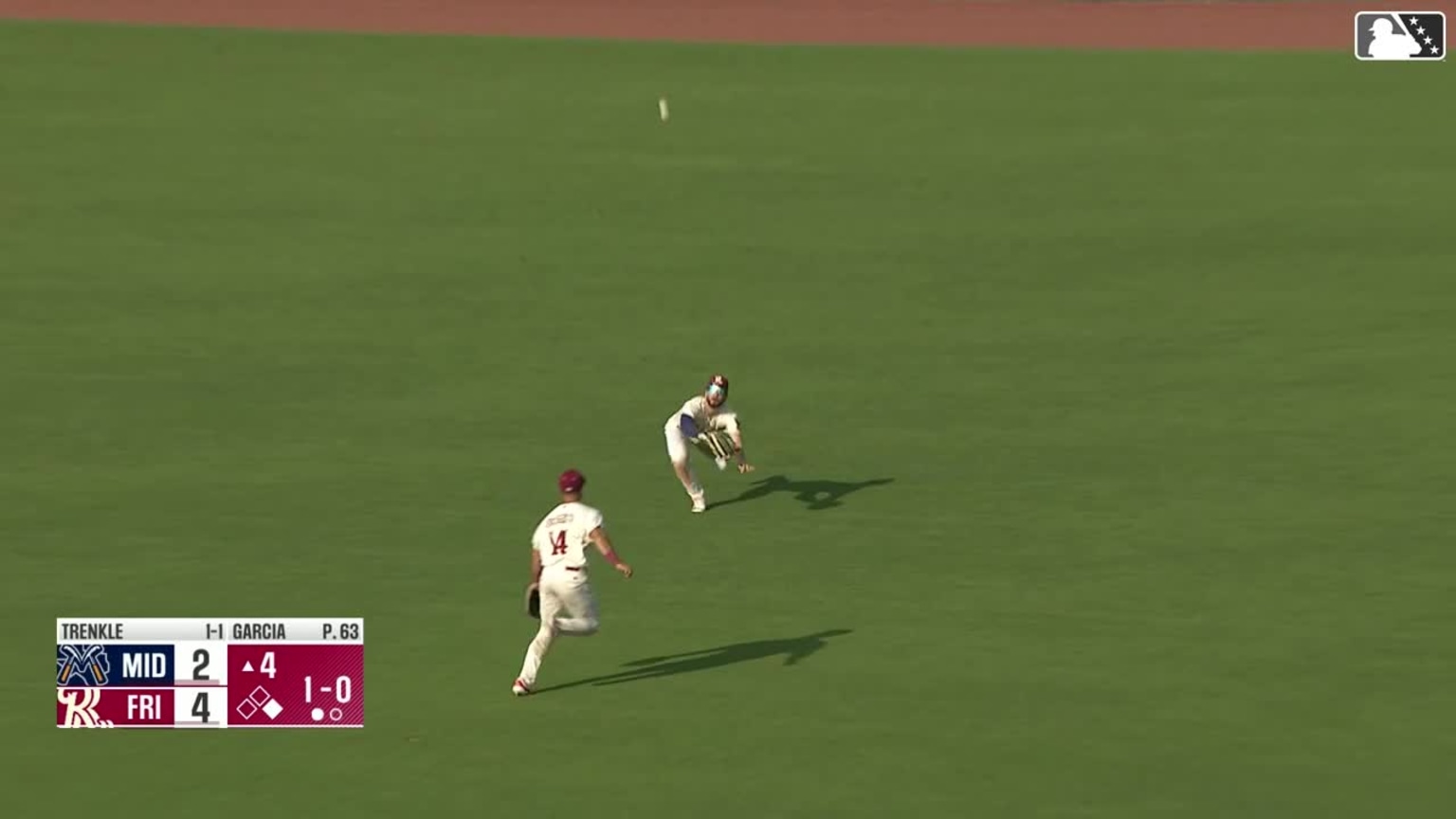 Josh Hatcher's diving catch | 05/23/2024 | RoughRiders