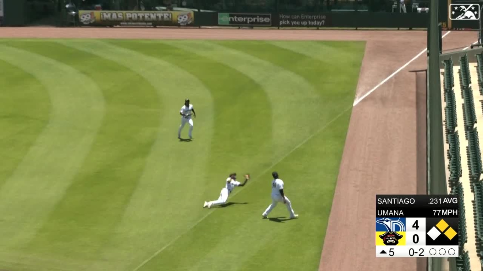 Termarr Johnson's falling catch | 06/11/2023 | MiLB.com