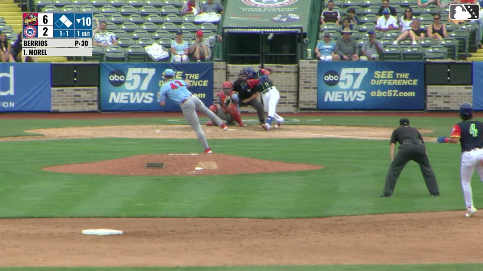 Rafael Morel's three-run home run | 07/28/2024 | MiLB.com