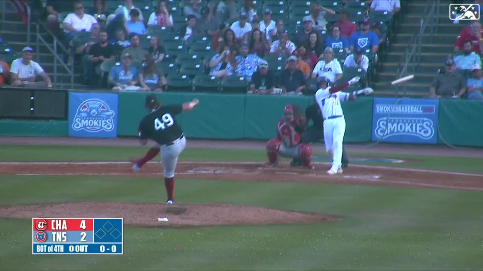 Pablo Aliendo's 8th home run | 06/01/2023 | Smokies