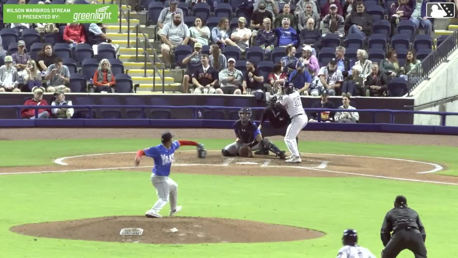 Yannic Walther reaches on a throwing error by pitcher Madinson Frias ...