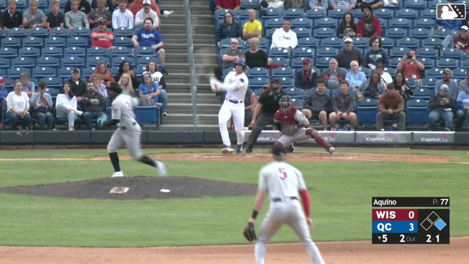 Jac Caglianone's first professional hit | 08/07/2024 | River Bandits