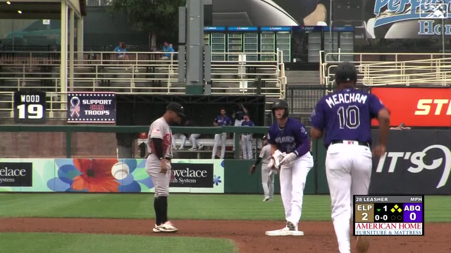 Hunter Goodman's threerun double 08/17/2023 Isotopes