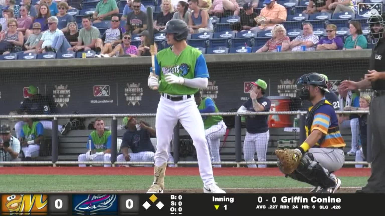 Griffin Conine's multihomer game 06/09/2023 Blue Wahoos