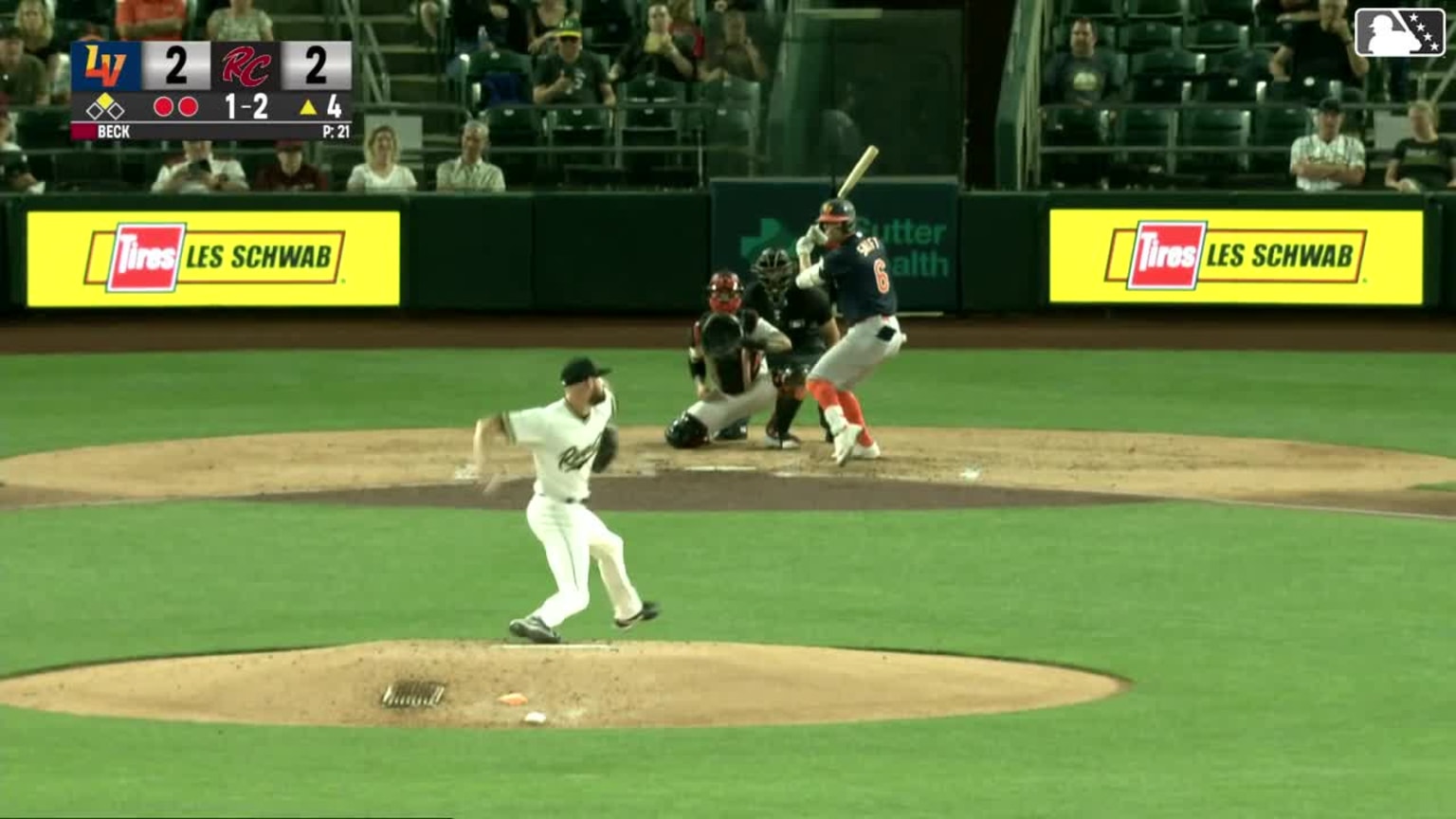 Drew Swift singles on a line drive to right fielder Grant McCray. Cade ...