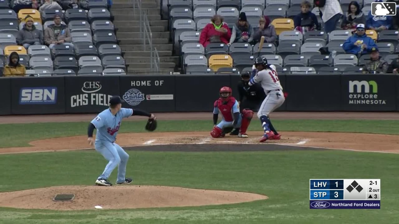 Felix Reyes homers (6) on a fly ball to left field. | 04/18/2026 | MiLB.com