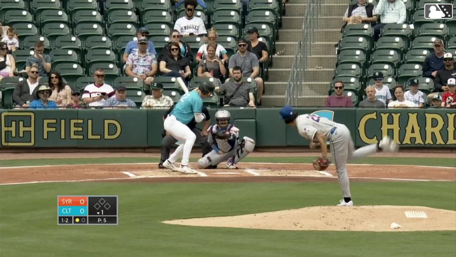Dom Hamel's first of six K's during outing | 04/17/2024