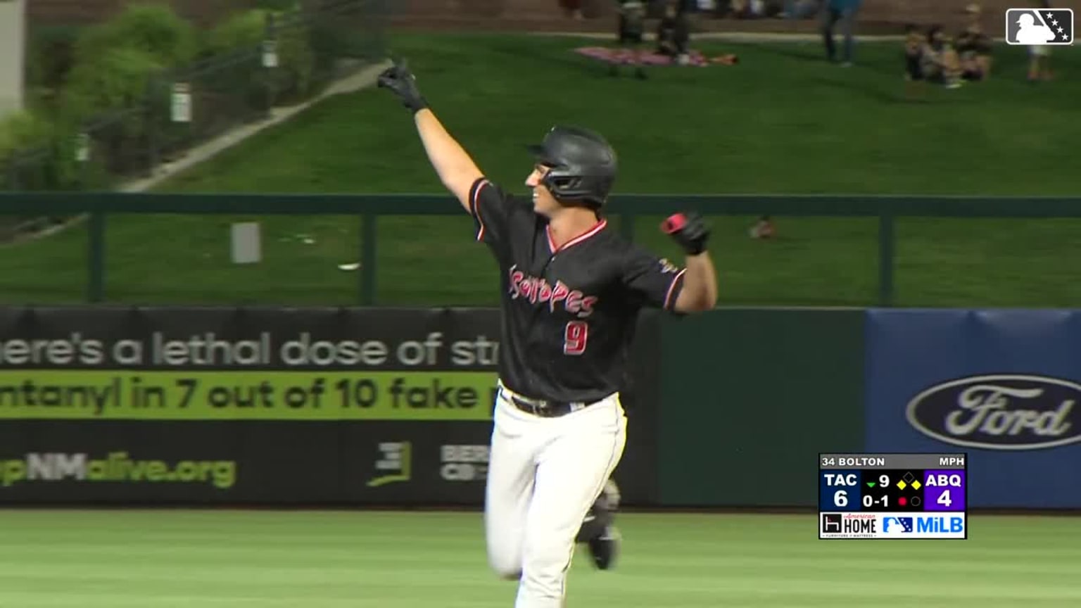 Drew Romo's walkoff threerun home run 07/13/2024 Isotopes