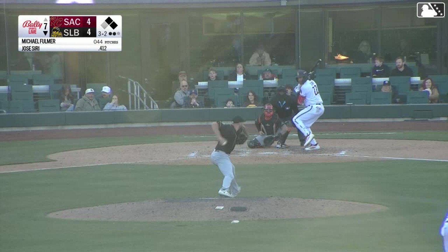 Jose Siri singles on a sharp line drive to left fielder Will Brennan ...