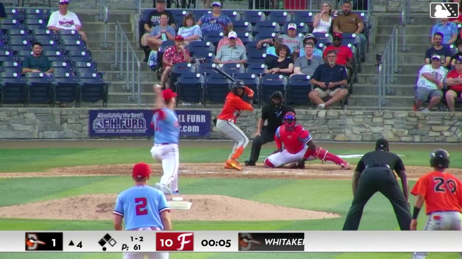 Carson Fischer In play, run(s) to Braylon Whitaker | 04/14/2026 ...