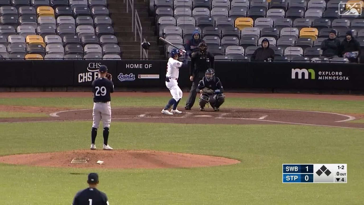 Ryan Weber strikes out the side | 04/20/2023 | RailRiders