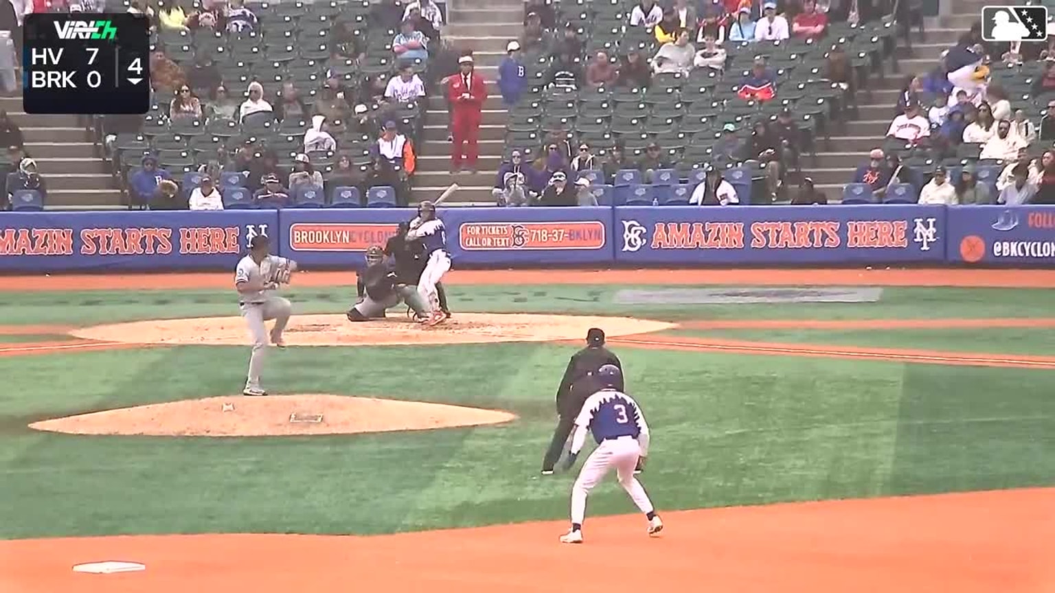 Hansel Rincon In play, run(s) to Diego Mosquera | 04/04/2026 | Cyclones