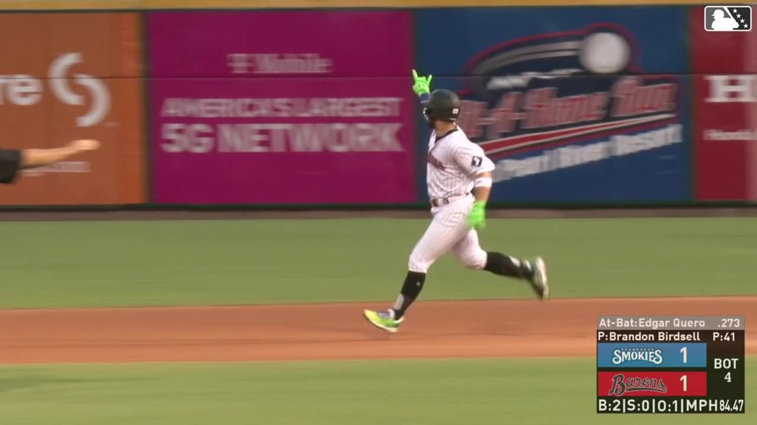 Edgar Quero rips a solo home run 06/27/2024 Barons