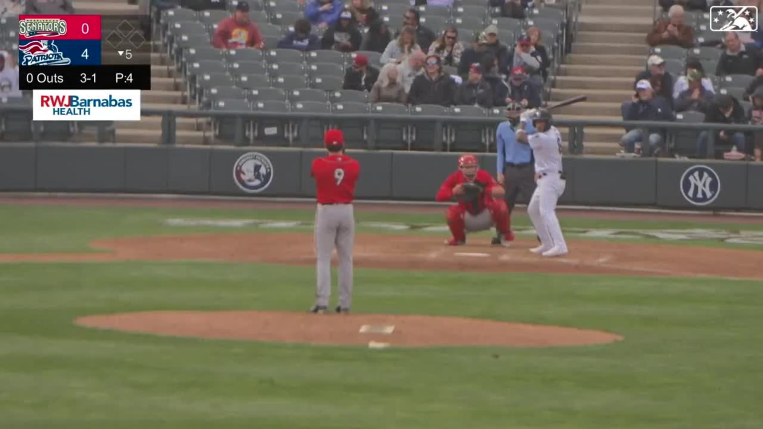 Everson Pereira mashes solo homer 04/08/2023 Patriots