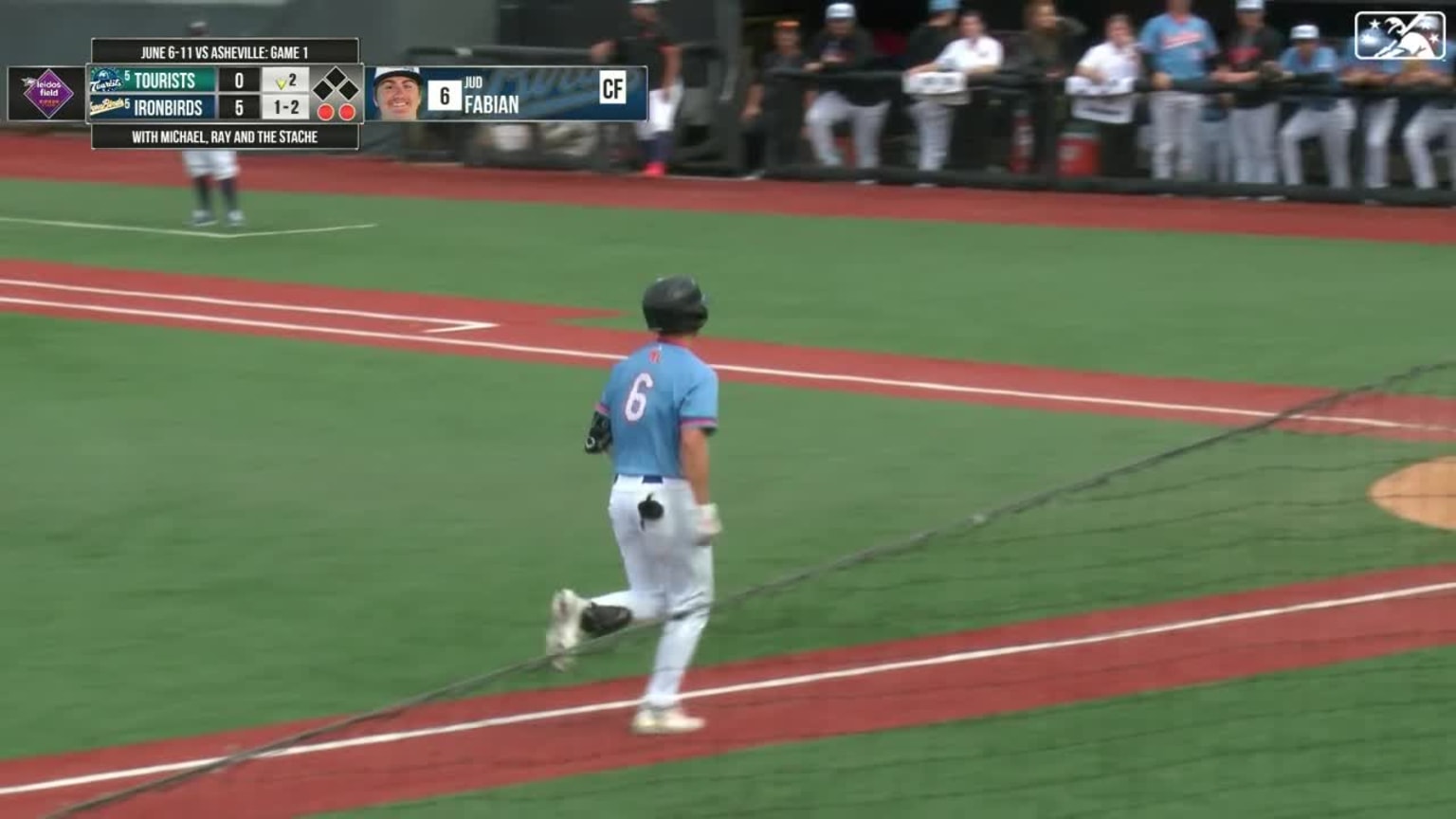 Jud Fabian's three-run home run | 06/06/2023 | IronBirds