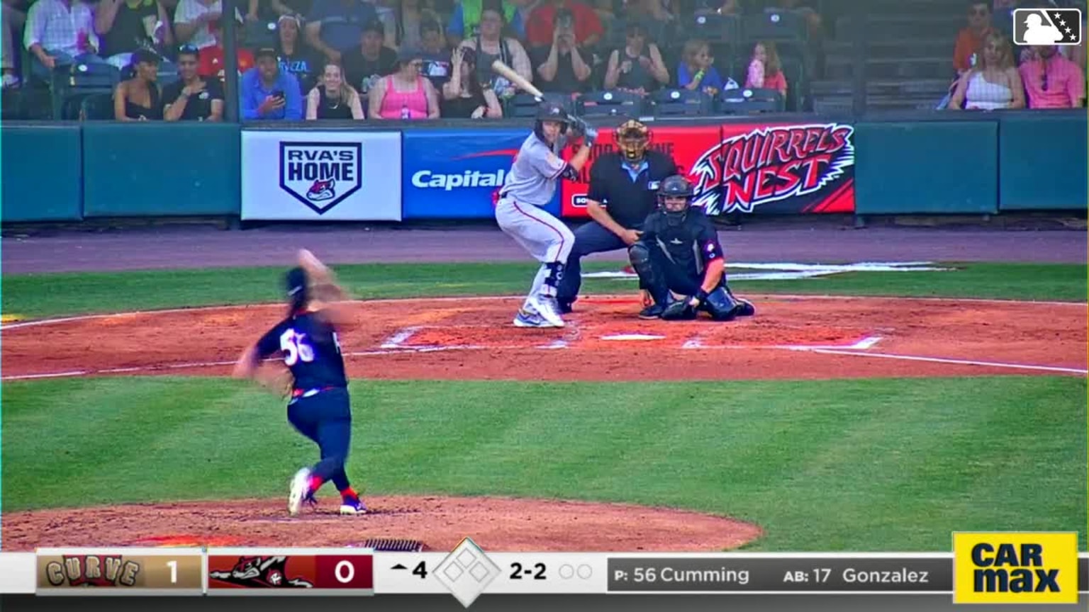 Dylan Cumming's fifth strikeout | 06/08/2024 | Flying Squirrels