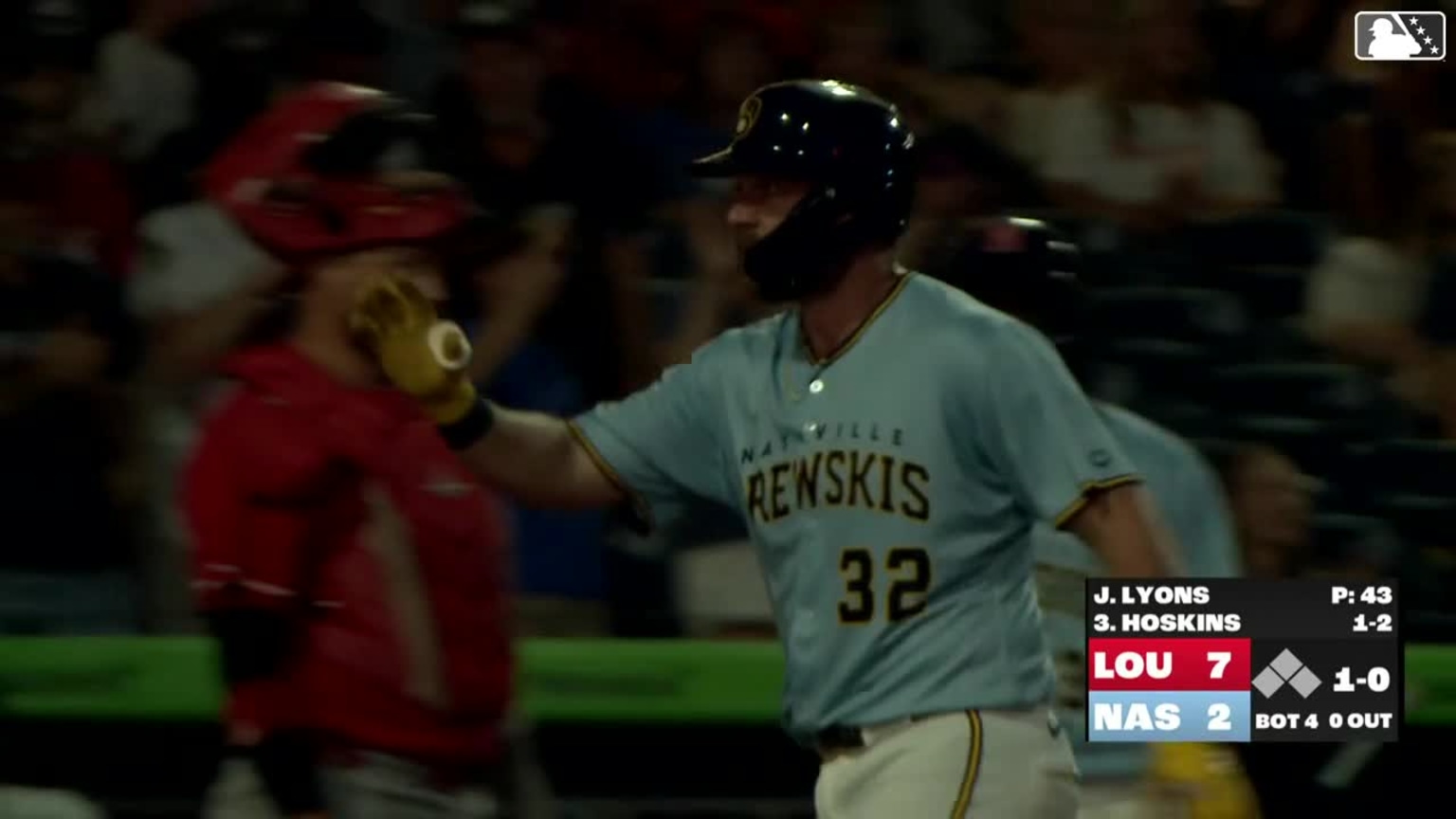 Rhys Hoskins' two-run home run | 08/24/2025 | Sounds