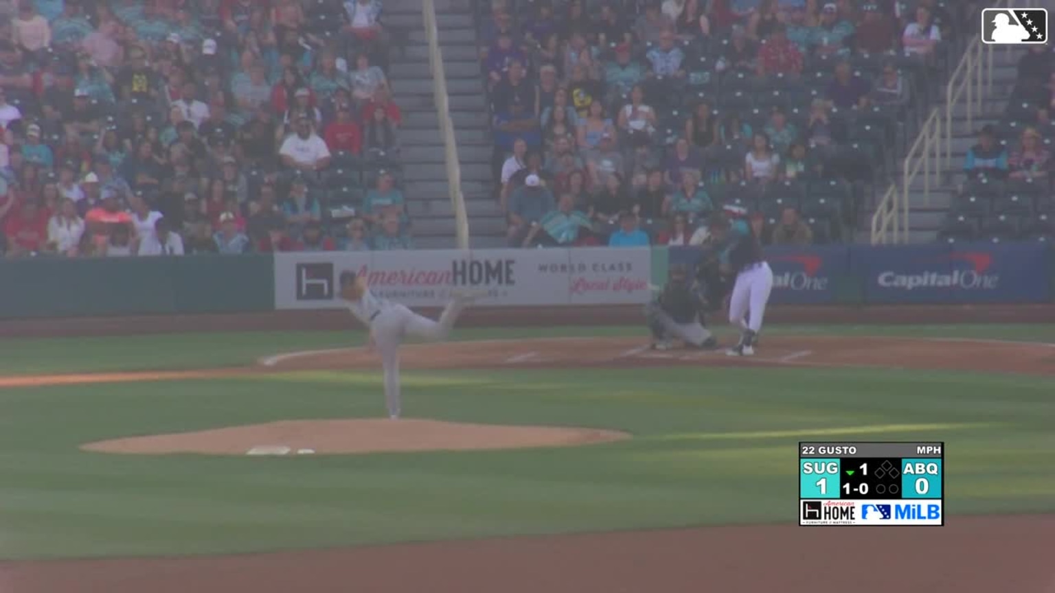 Jordan Beck's leadoff home run | 04/14/2024 | Isotopes