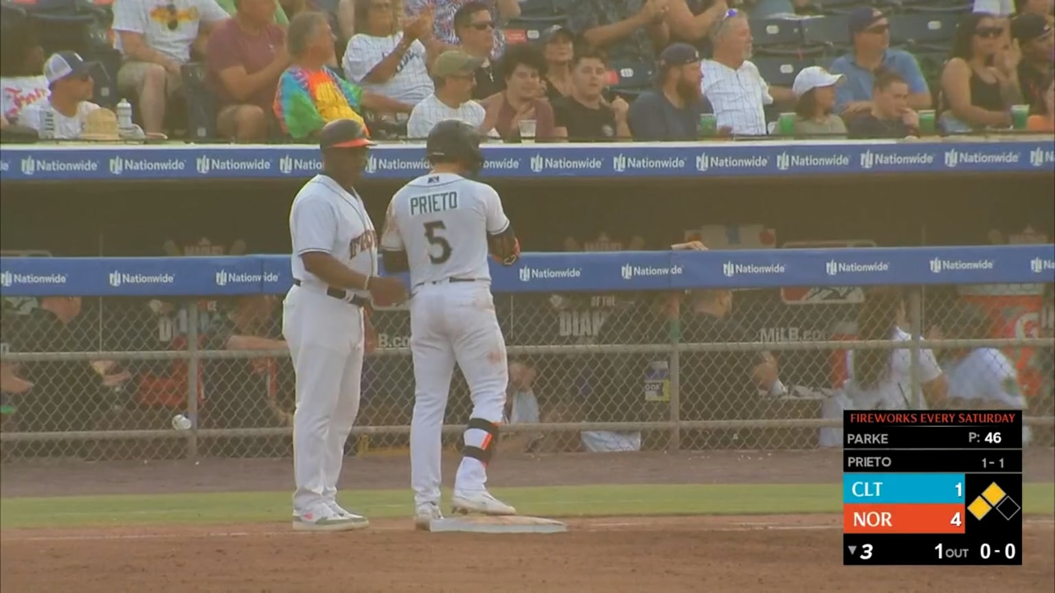 Cesar Prieto's fourhit game 07/03/2023 Tides
