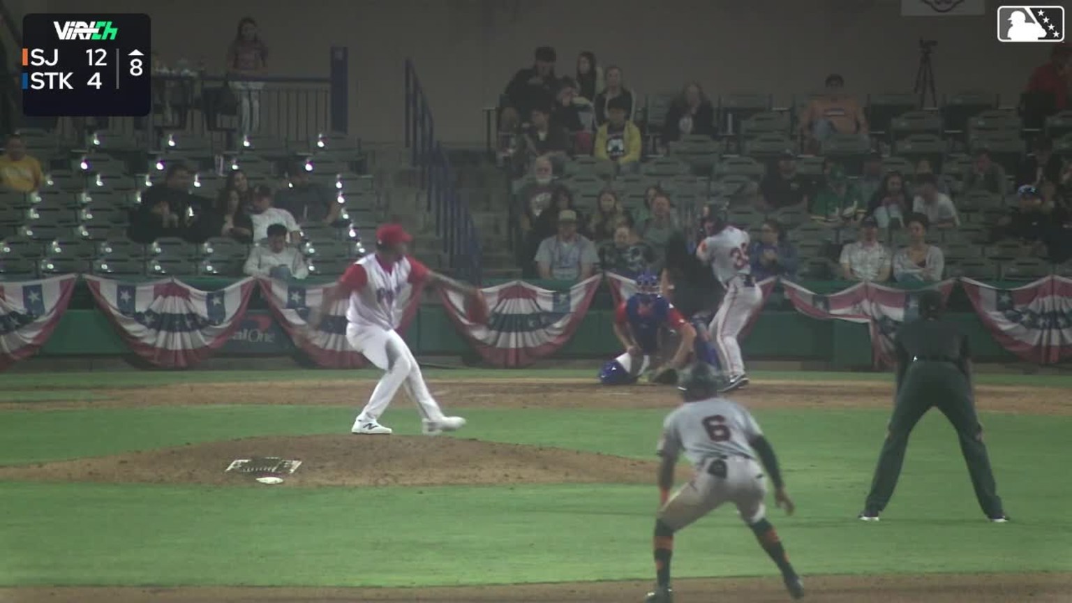 Donny Troconis In play, run(s) to Isaiah Barkett | 04/05/2026 | Giants