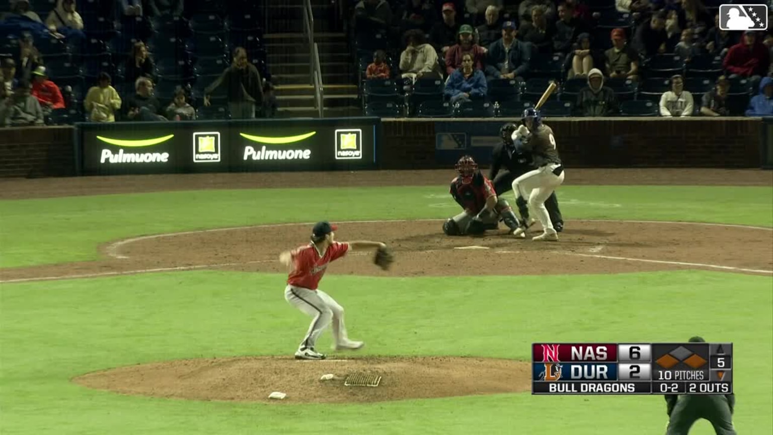 Tony Santa Maria singles on a ground ball to left fielder Luis Matos ...