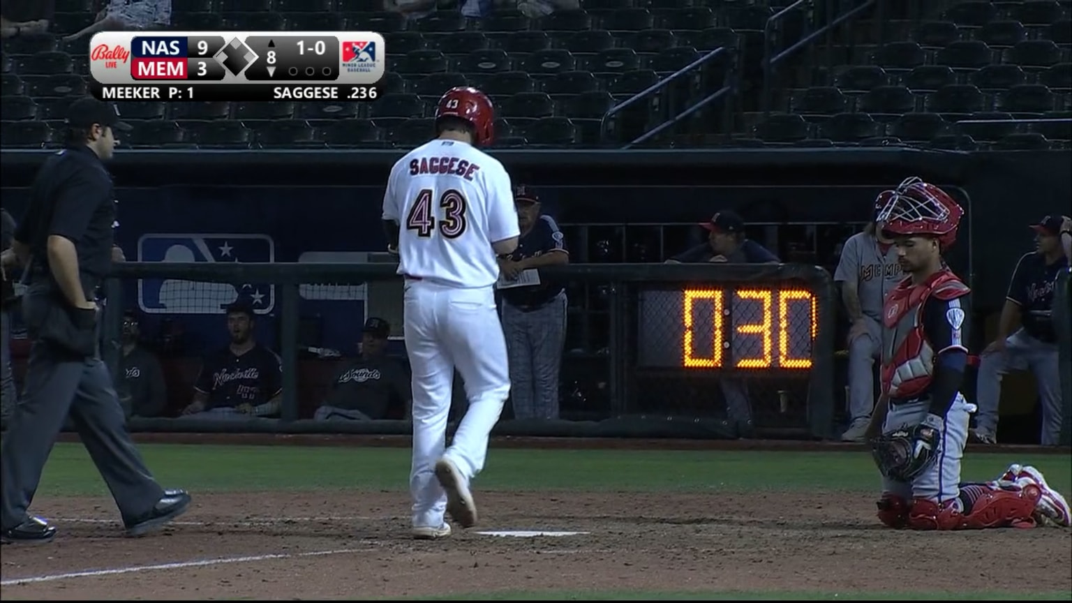 Thomas Saggese collects a trio of extrabase hits 05/30/2024 Redbirds