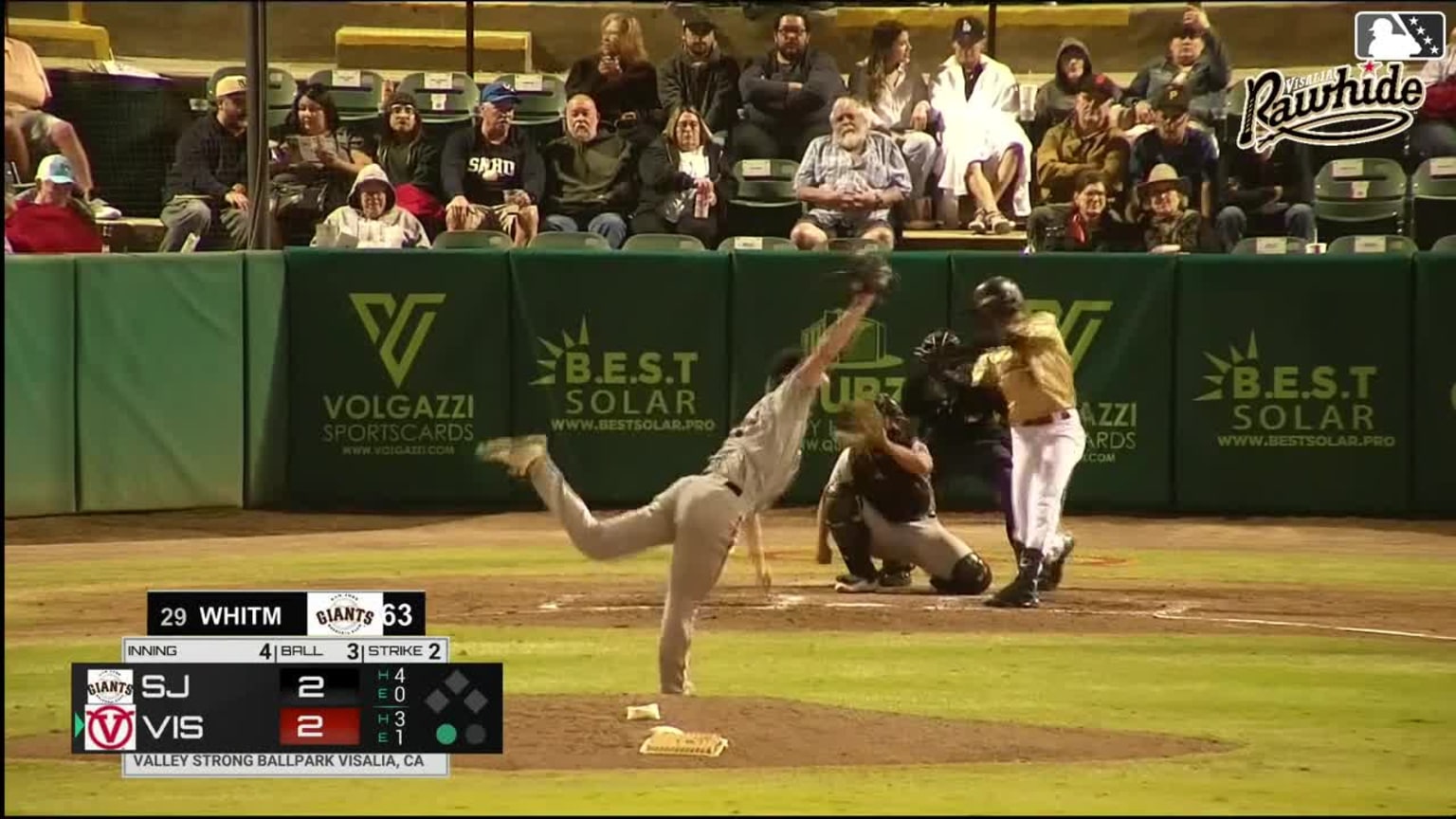 Joe Whitman fan his seventh batter of the game | 04/13/2024 | MiLB.com