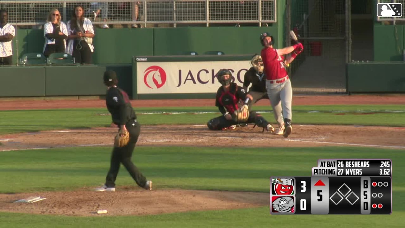 Jay Beshears' solo home run 07/03/2024 TinCaps