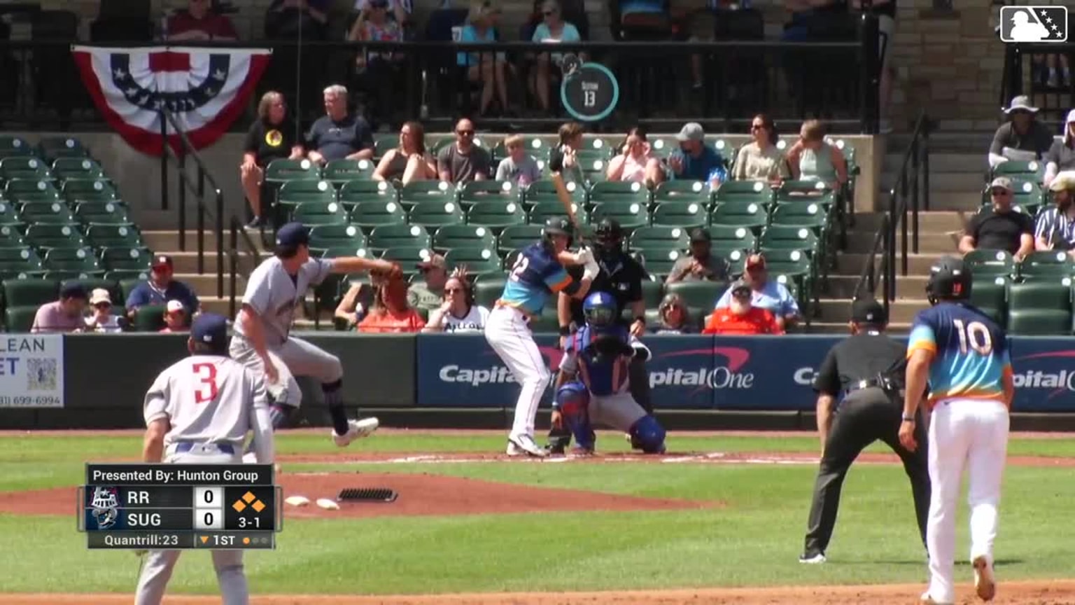 CJ Alexander walks. Taylor Trammell scores. Shay Whitcomb to 3rd. Zach ...
