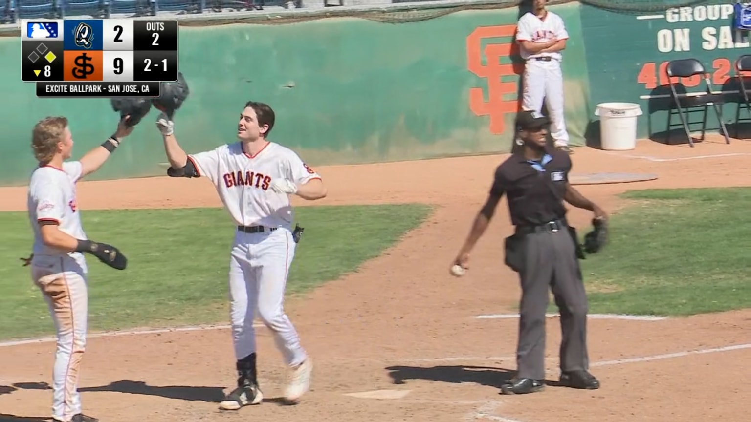 Zander Darby's first professional mutli-homer game | 08/29/2024 | Giants