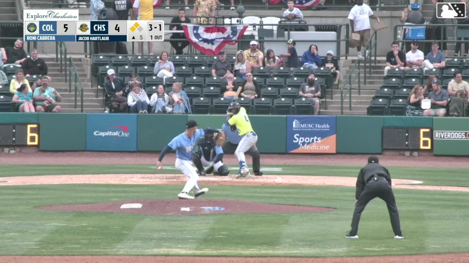 Roni Cabrera out on a sacrifice fly to right fielder Derek Datil. Josh ...