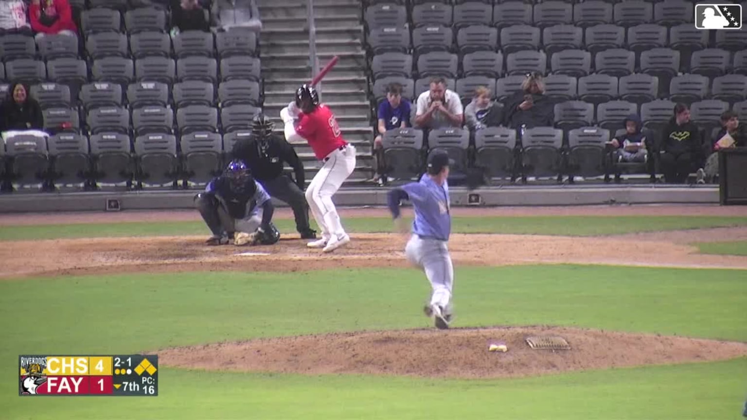 Nehomar Ochoa Jr. singles on a line drive to right fielder Derek Datil ...