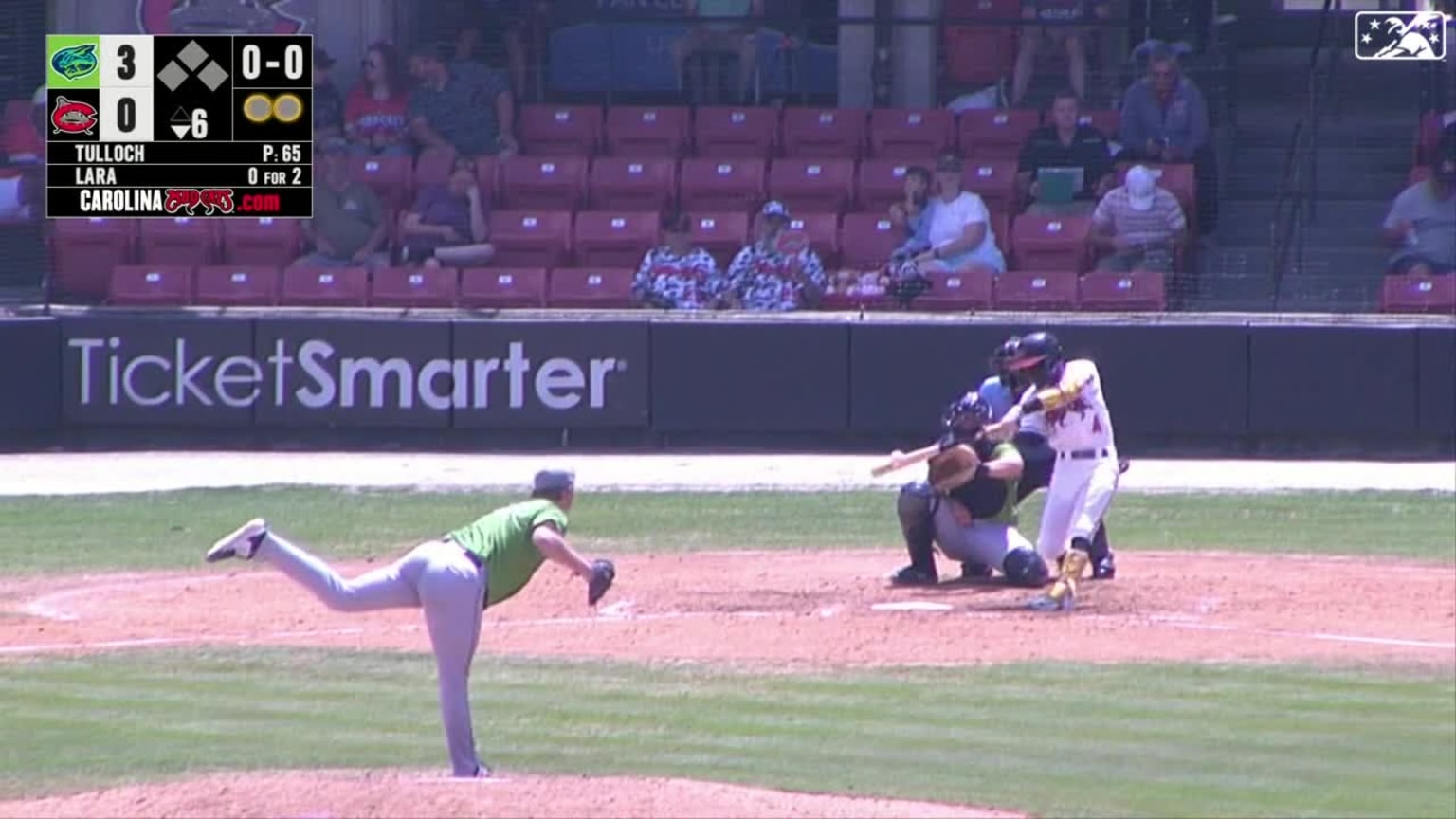 Luis Lara's solo home run 06/25/2023 Mudcats