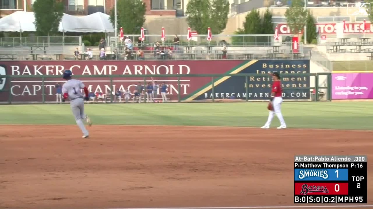 Pablo Aliendo's solo home run | 04/25/2023 | Smokies
